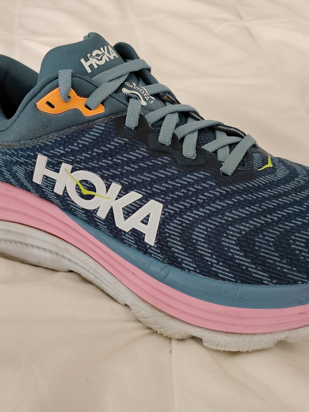 Hoka One One Gaviota 5 Women's Size 9B Navy Blue/Pink Shoes 1134235 RHD
